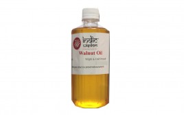 Indic Wisdom Walnut Oil Virgin & Cold Pressed  Plastic Bottle  500 millilitre